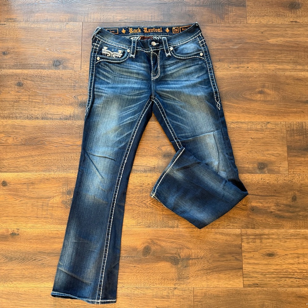 Rock Revival Women's Boot Cut Jeans in Faded Indigo